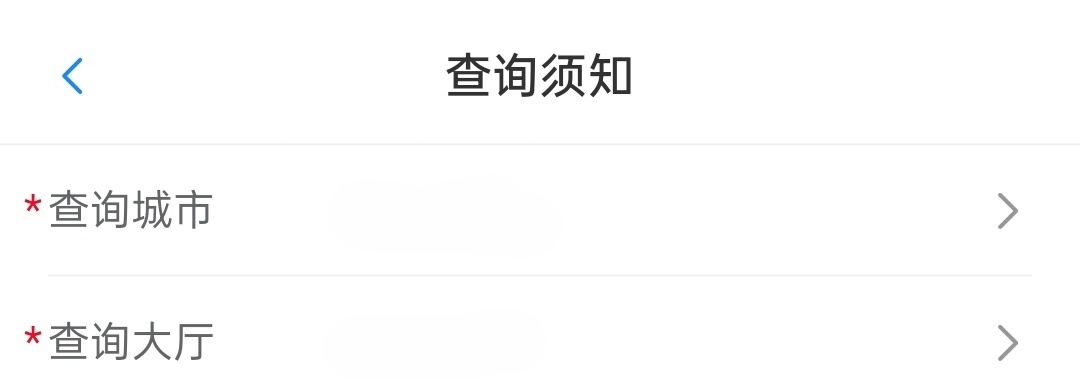 查询须知头部